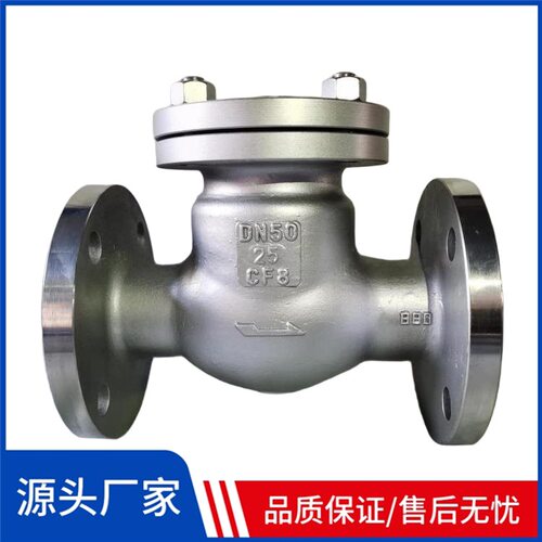 304/316L不锈钢旋启式法兰低压止回阀H44W-10P DN200 DN250 DN300