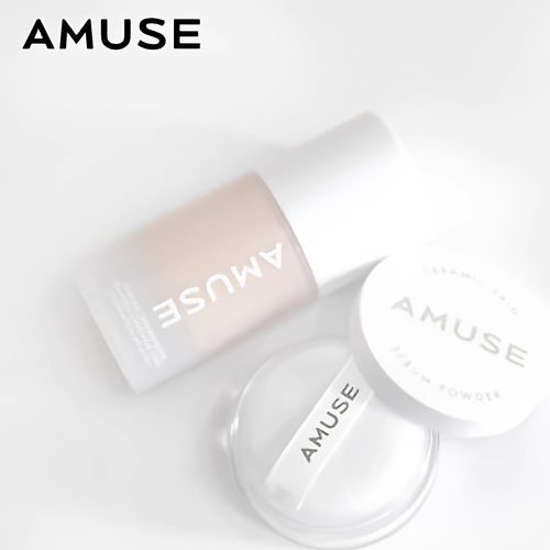 Amuse 陶瓷肌粉底液 张元英同款 清透控油自然遮瑕持久 油皮混油