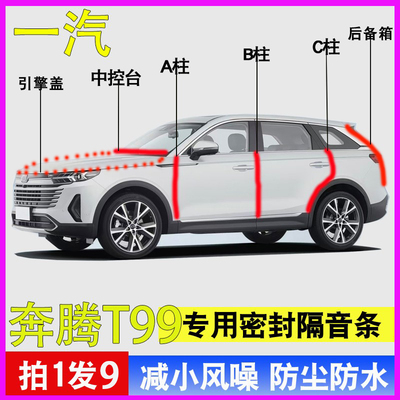 奔腾T99/T77专用全车降噪密封条