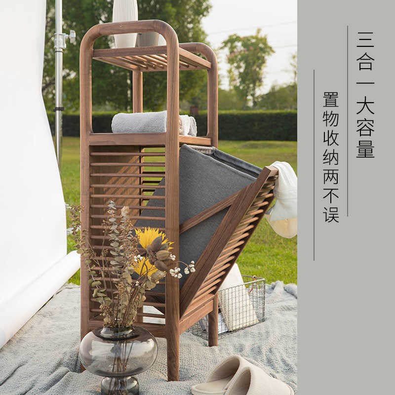 妙梵北美脏衣架浴室洗衣篮脏衣篓卧室大号脏衣篮