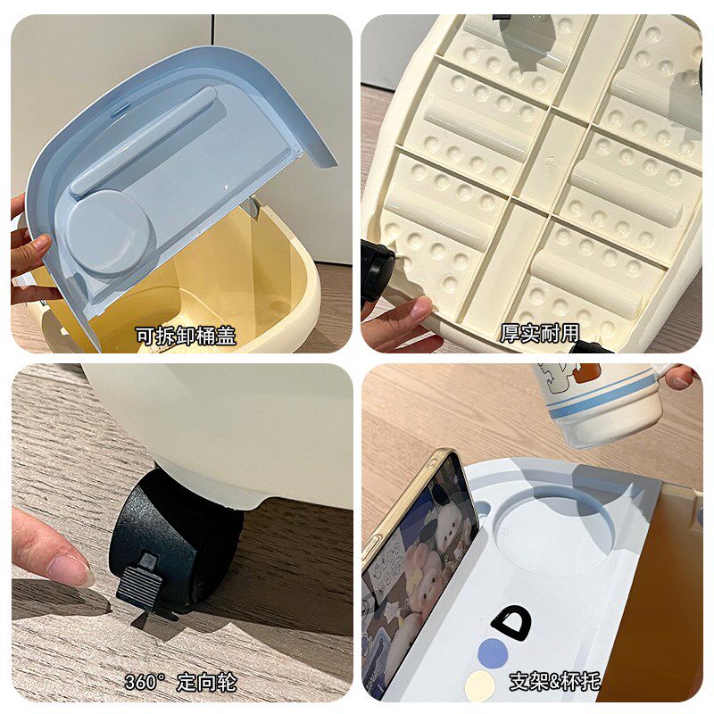 爱泡脚桶宿舍养生洗脚盆深过小腿带轮足浴按摩桶