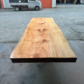 整张实木板材定制茶桌大板松木餐桌台面整板茶台桌板办公长桌