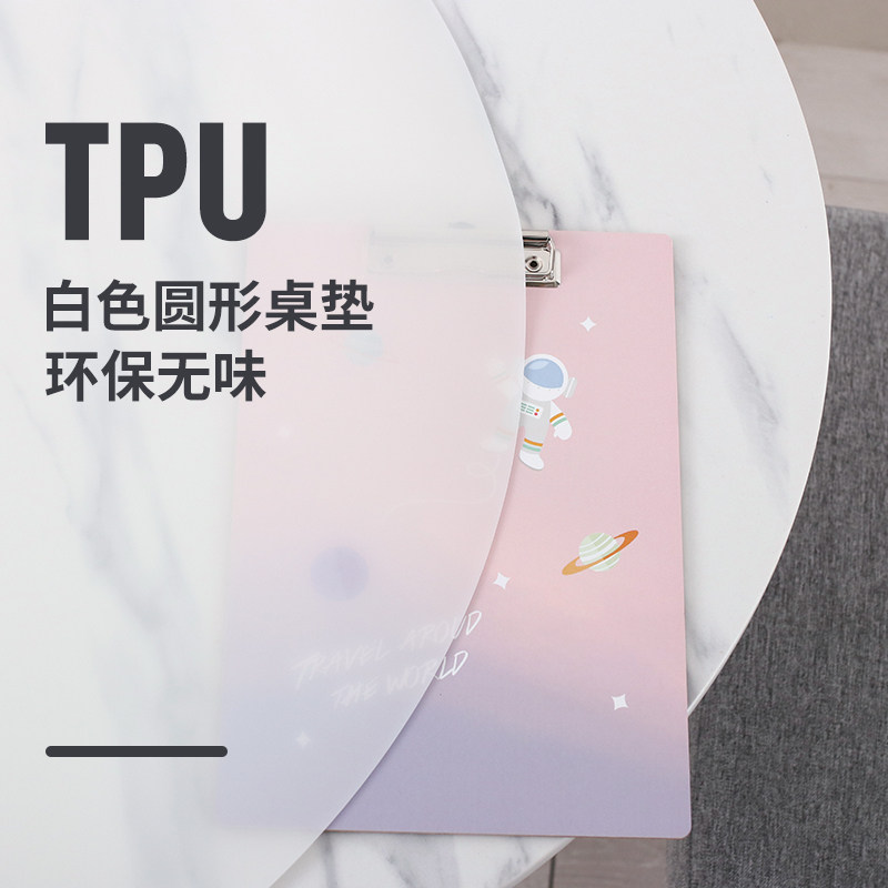 梓萌端餐桌垫灰白色圆桌布纯色黑色台布软