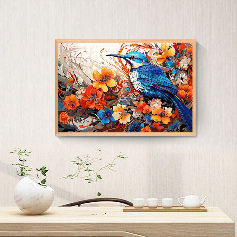 子儒画艺数字油画填色填充油彩画数码丙烯减压装饰画绘画
