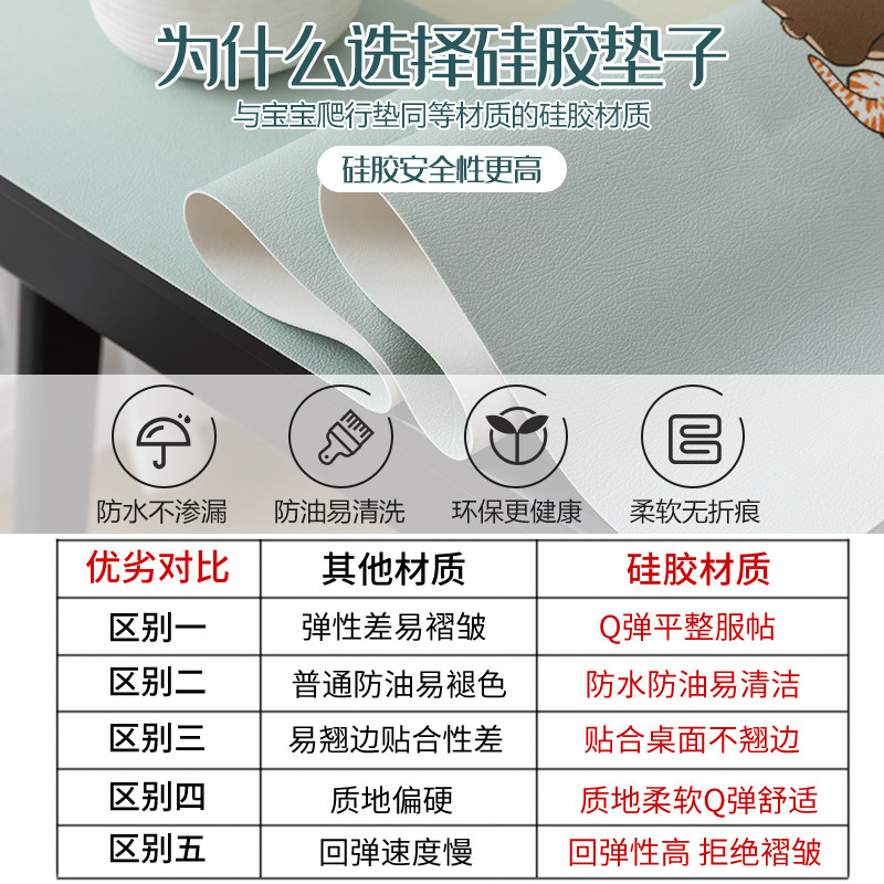 防水书桌垫儿童学习桌垫爱防油垫子宿舍电脑垫写字桌布