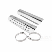 摩哈雷巡航太子车铁马 隔热罩防烫罩 竞速大地鹰王排气管改装