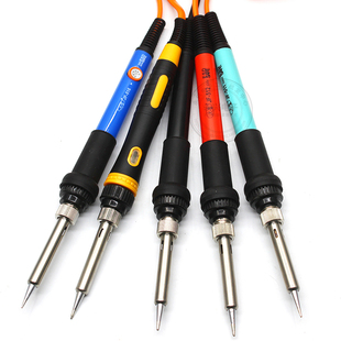 直插内热式电烙铁 调温焊接恒温焊笔 通用紫铜铬铁头装