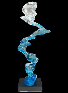 客厅客厅玄关树脂抽象雕塑售楼处门厅柜装饰品工艺品