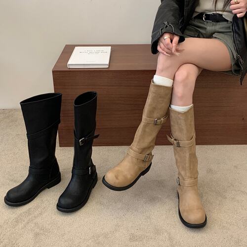 SHOE-REN爆款流行复古皮