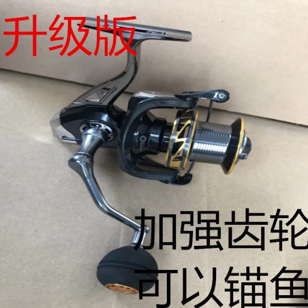 远投轮超大型渔轮全金属8000 9000 10000 鱼线轮远投锚鱼纺车轮