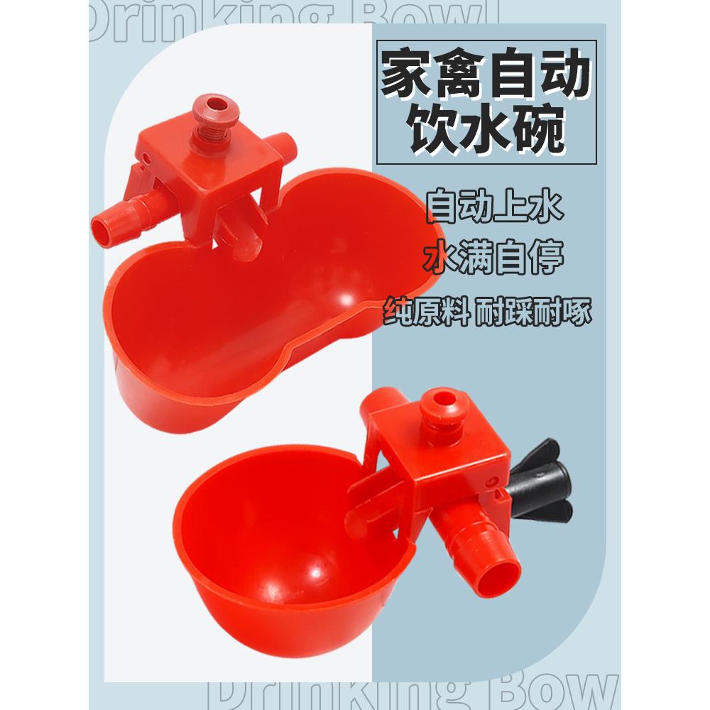 喂鸡饮水器家禽饮水碗新型鸡鸭鹅全自动喝水神器鹌鹑用鸽子喂水碗
