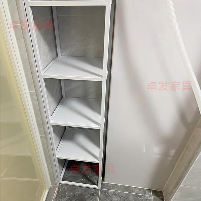 缝隙置物架定制铁艺一体靠墙转角厨房冰箱夹缝柜极窄架子落地书架