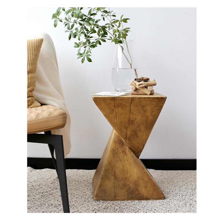 嘻物所哥哥同款北欧设计边几极简约茶几艺术侘寂现代客厅沙发做旧