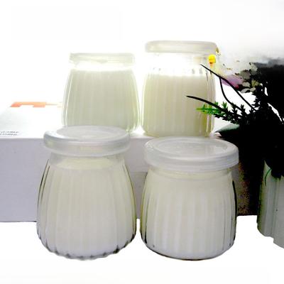 200ml毫升150果冻燕窝100ml双皮奶小孩布丁瓶酸奶瓶杯带盖玻璃瓶