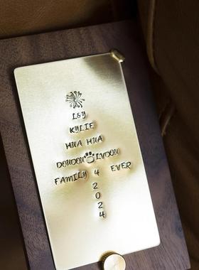 手工定制黄铜桌面小摆件装饰品创意生日礼物高级感小众文创礼品