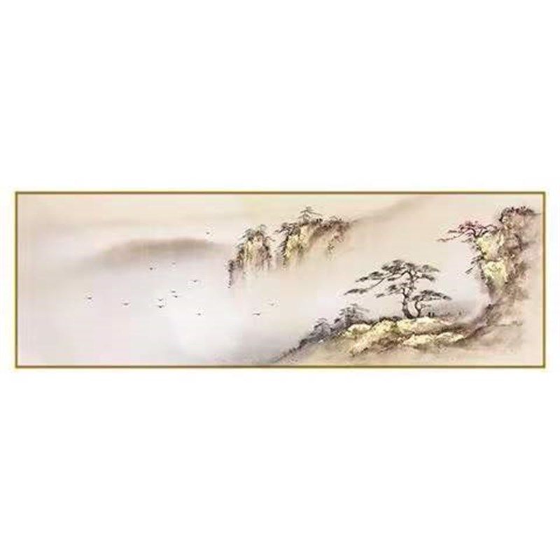 手绘油画大芬村新抽象山水风景现代客厅沙发背景墙挂画装饰画