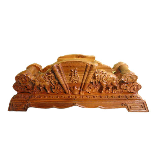 桃木如意架子实木底座象木质支架架木雕装饰大小号