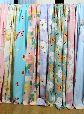 米宽印棉绸布造棉床品布料被四件凉被床品斜纹面料