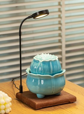 办公室循环流水转运珠茶招财喷泉时来运转小台灯