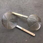 财荣牌新款 笊篱特粗木线漏钢丝篱密网大漏勺炸喱厘