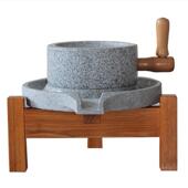 溪邸石磨手工麻石天然石磨 粉豆浆送三 磨盘