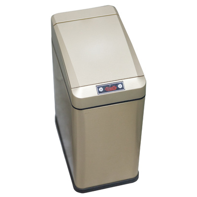 欧本窄型夹缝客厅卧室带盖自动垃圾筒