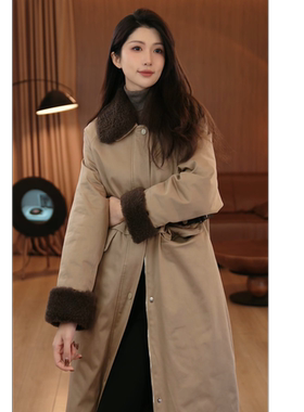 VITALITY COCO中古大衣L*P设计款国标90白鹅绒服百搭中长大衣2925