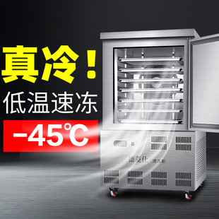 小型速冻机速冻柜商用急冻生胚包子饺子海鲜海参插盘风冷冰柜零下