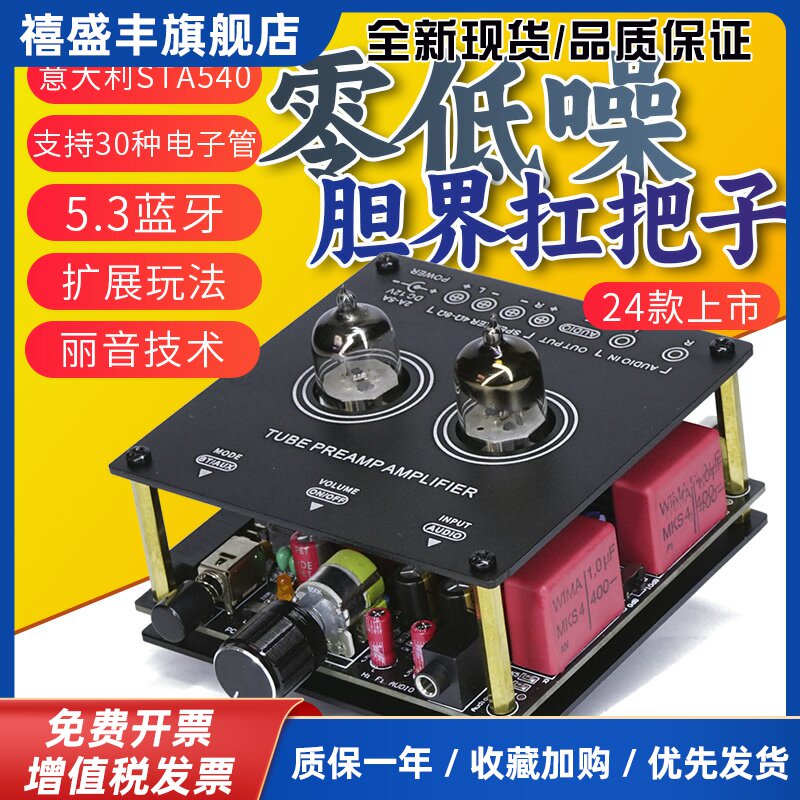 特价出口丹麦5.3蓝牙小功放发烧hifi胆机桌面房间电子管前级人声