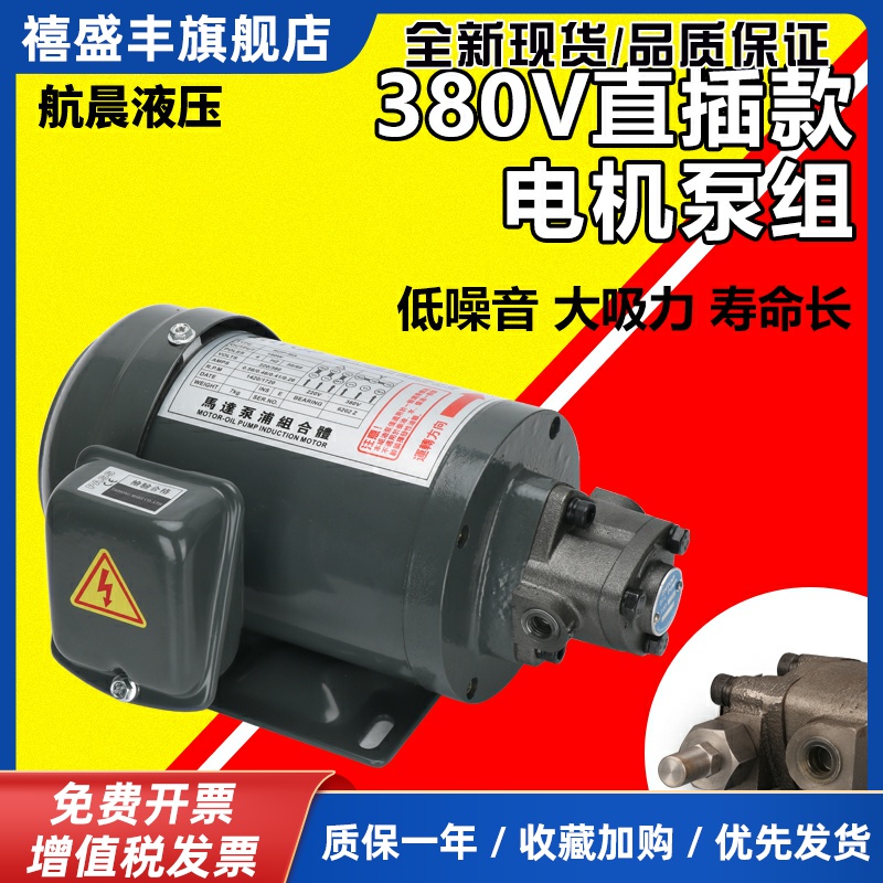 液压泵齿轮润滑油泵TOP-12A 小型电动机床三角泵油泵电机380V直插