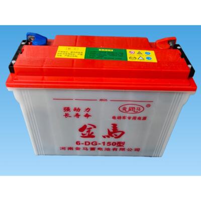 金马新款三轮四轮车老年代步车铅酸水电池6-DG-150/280大容量电瓶