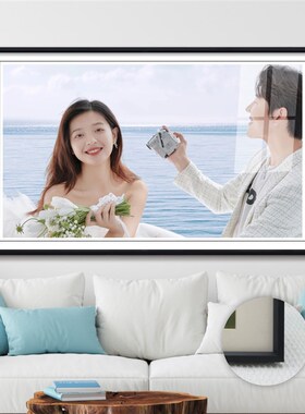婚纱照摆台相框挂墙洗照片铝合金边照片水晶画摆台
