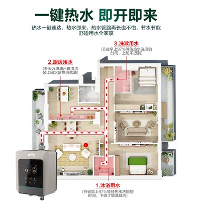 威乐水魔方全自动智能热水循环帮浦热水循环系统回水器