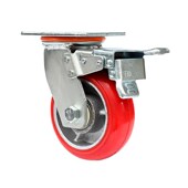 寸超重型铁脚轮龙门架脚手架轱辘手推车载重万向轮