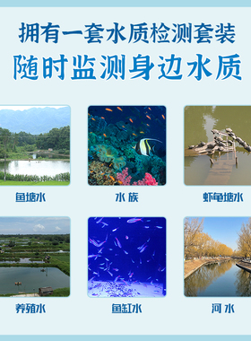 亚硝酸盐氨氮溶解氧余氯试剂值鱼塘水族养殖鱼缸水质检测分析箱