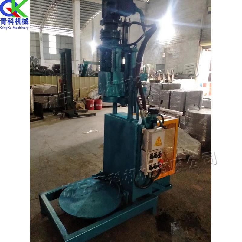 立式半自动废油桶切割机桶内物质立式开盖机油桶滚动剪切分解机