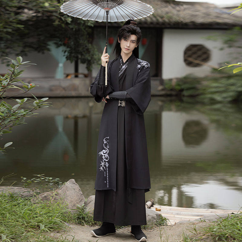 织造局原创汉服2026新款春宋制简约褙子长衫男女款非古装酷飒武侠