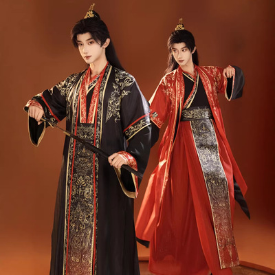 织造局原创汉服男2026新款春战国秦始皇汉武帝同款皇帝服大臣帝王