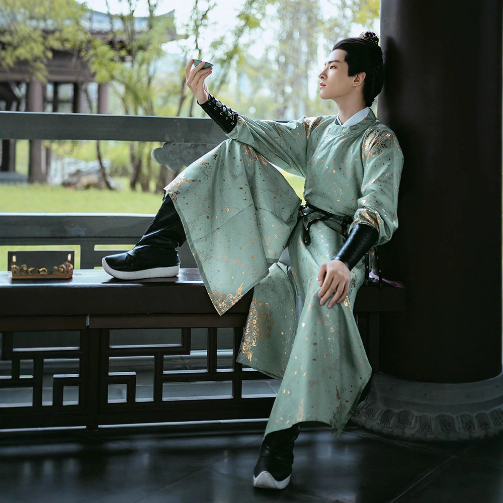 云梦集唐制圆领袍【君莫笑】唐圆领衫复原款缺胯袍2026秋季汉服男