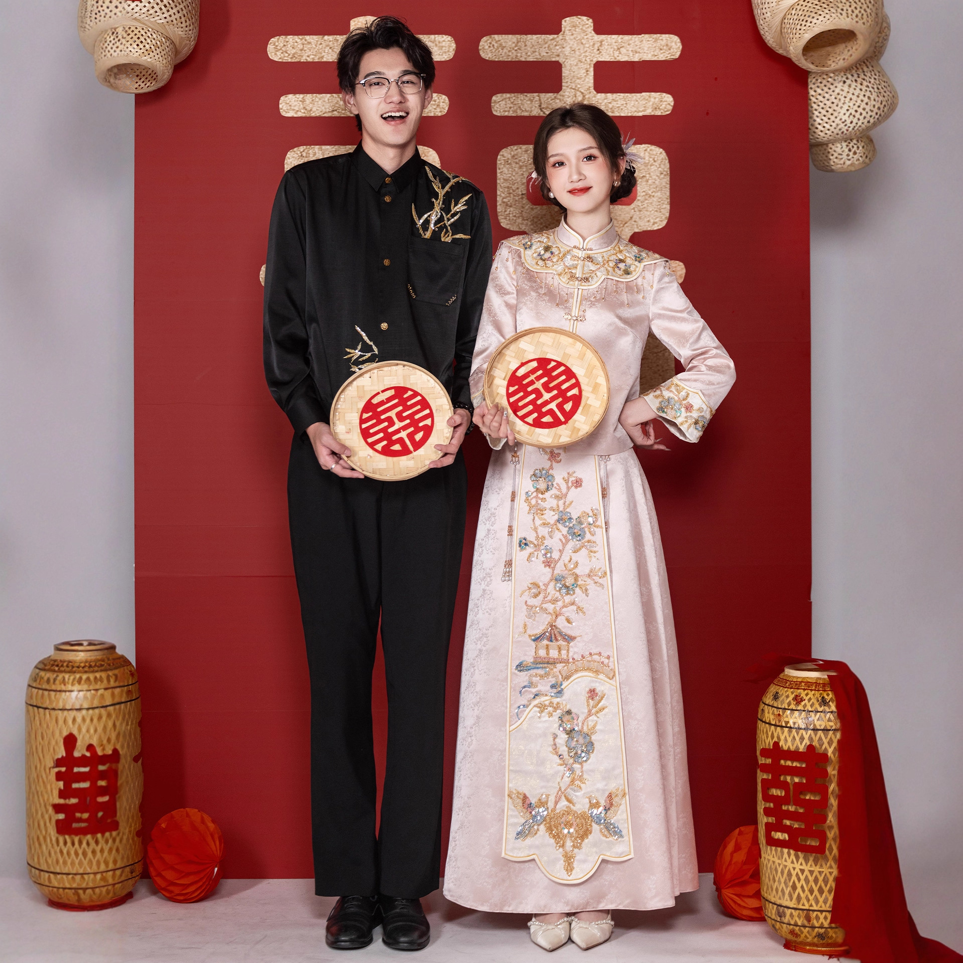云梦集秀婚服2025新款新娘高端结婚敬酒服礼服新中式粉色秀和嫁衣