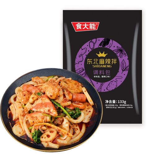 食大能麻辣拌调料寝室速食食品袋装小吃正宗抚顺麻辣拌酱料