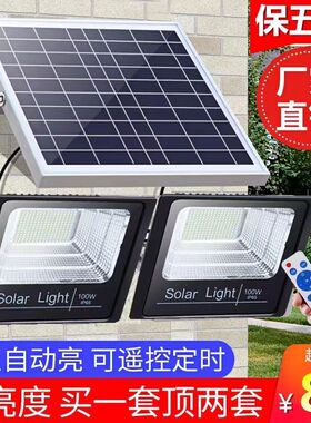 一拖二太阳能照明灯户外