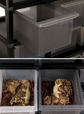 VBOX铝合金爬柜豹纹守宫爬宠饲养层架肥尾繁殖架饲养箱睫角抽屉