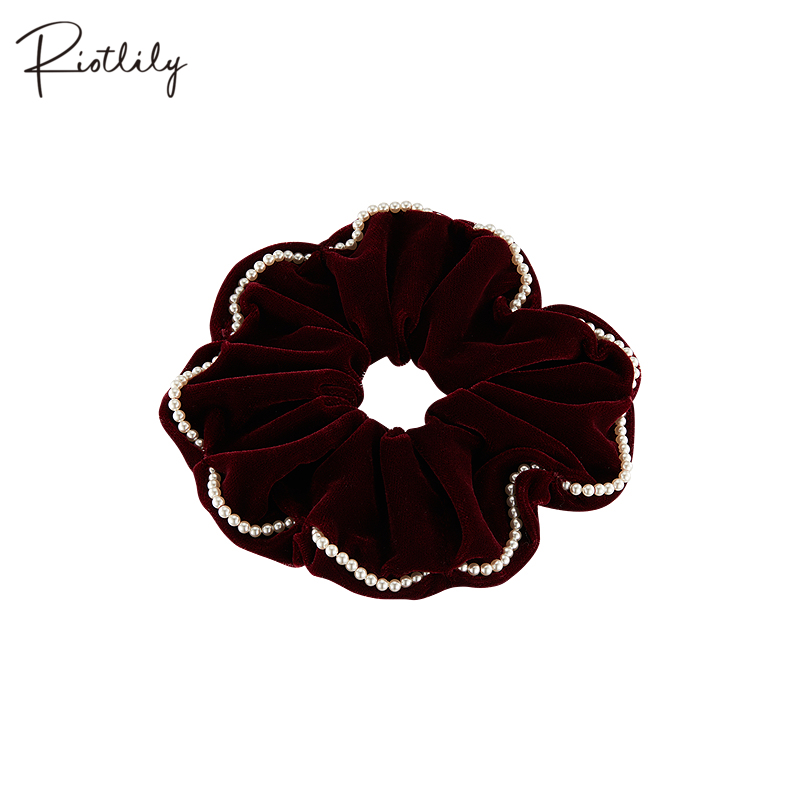 Riotlily/艾特里里安可拉红系列发圈丝绒秋冬扎发浪漫圣诞礼物