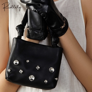 Riotlily/艾特里里晚宴包包手提包黑色送女友新年礼物