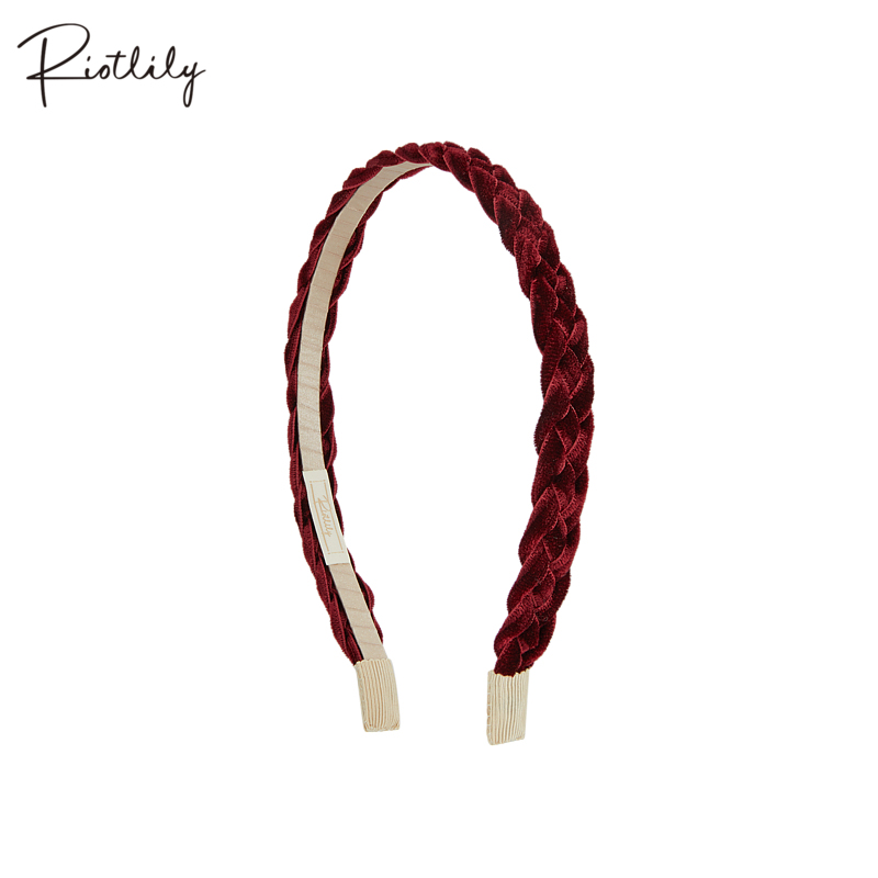 Riotlily艾特里里新年发饰简约麻花女复古新品送女友礼物中秋礼物