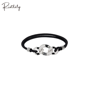 Riotlily艾特里里ROCK发圈锆石链条发饰百搭送女友礼物圣诞礼物