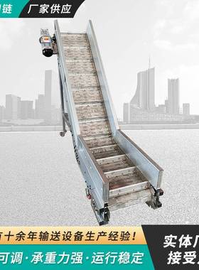 坡板提爬升机 玉米粒提升FENGDA20机 物料屑机挡板式排链链板排屑