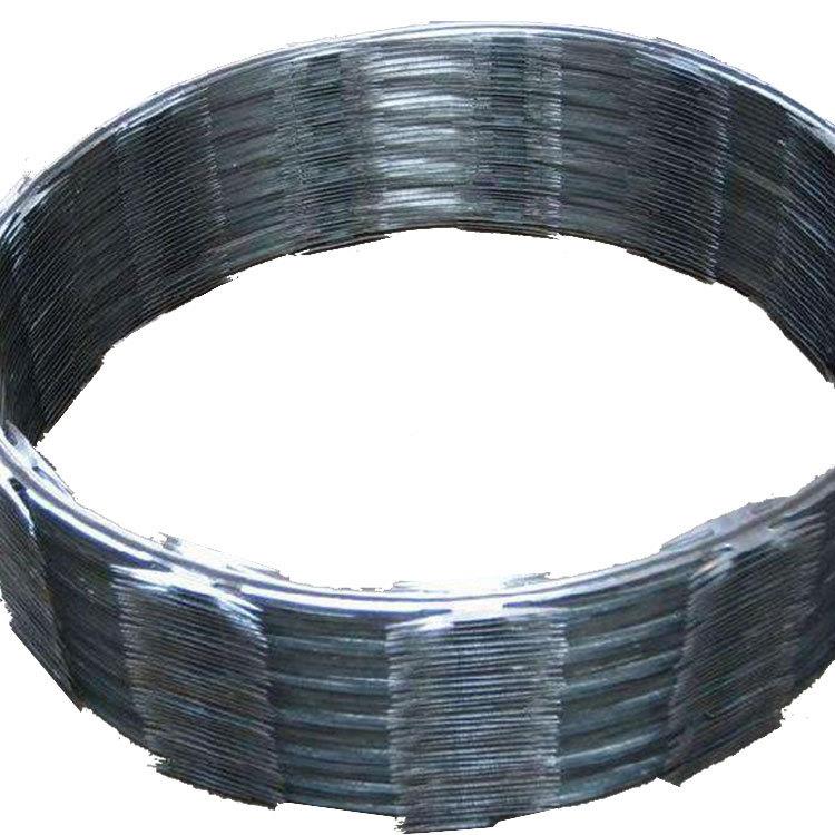 厂家直供锌刀片刺丝 围防墙盗刺RFT网 镀螺刺旋形不锈钢绳