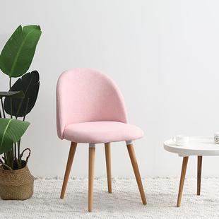 ins椅子少房间梳网红化妆椅妆简约靠女背北欧椅书房卧餐室久9005